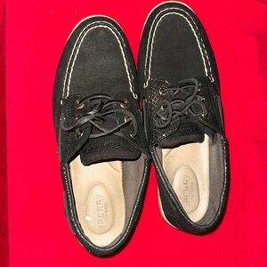 EUC Sperry Top-Sider in Women's Size 9M Black and Gold